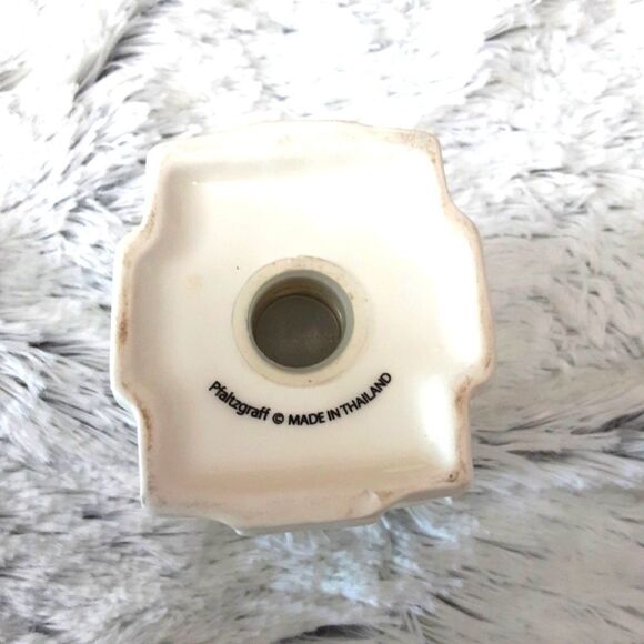 VINTAGE Pfaltzgraff Victorian Lane Christmas House S & P Shakers Retired - Picture 3 of 5